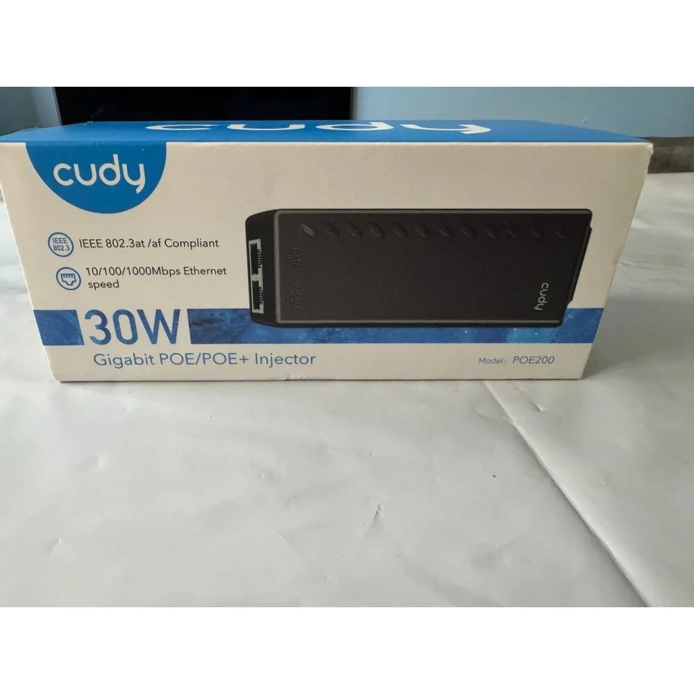 Cudy 30W Gigabit POE/POE+ Injector IEEE802.3at/af Compliant Model POE200